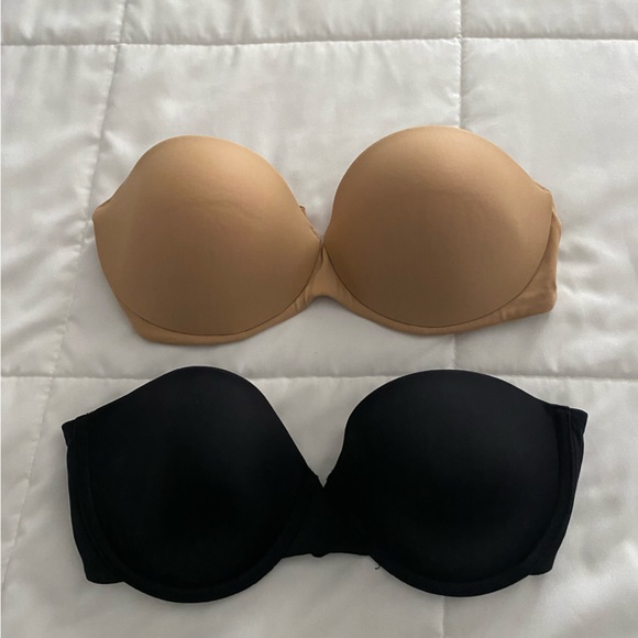 Lot of 2 Gillian & O’Malley strapless bras! Extra support! 36c - Picture 1 of 1